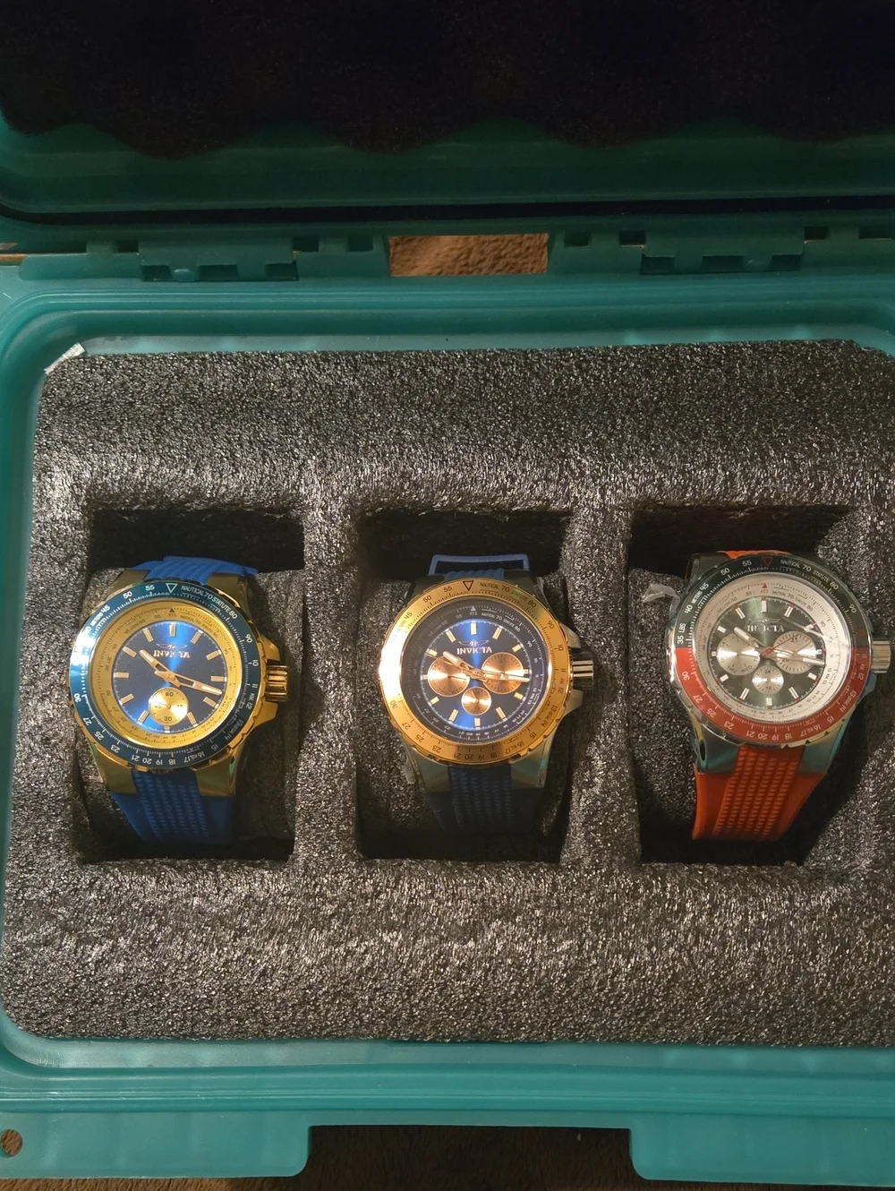 A Bundle Deal (3) Men's  Invicta Aviator Skyshock Chronograph Watch Set